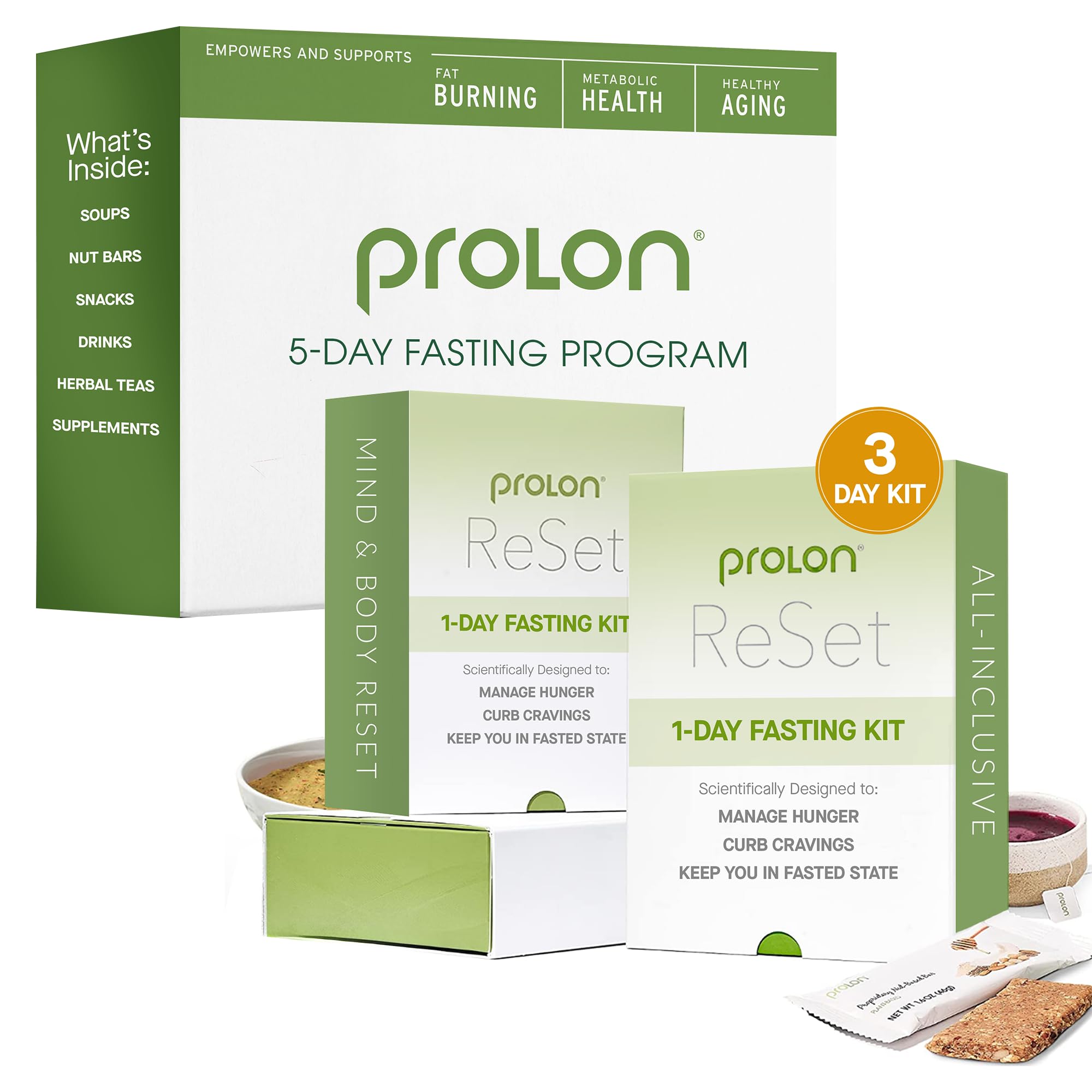Amazon.com: Prolon 3 Day Reset Kit & 5 Day Fasting Kit | Fasting